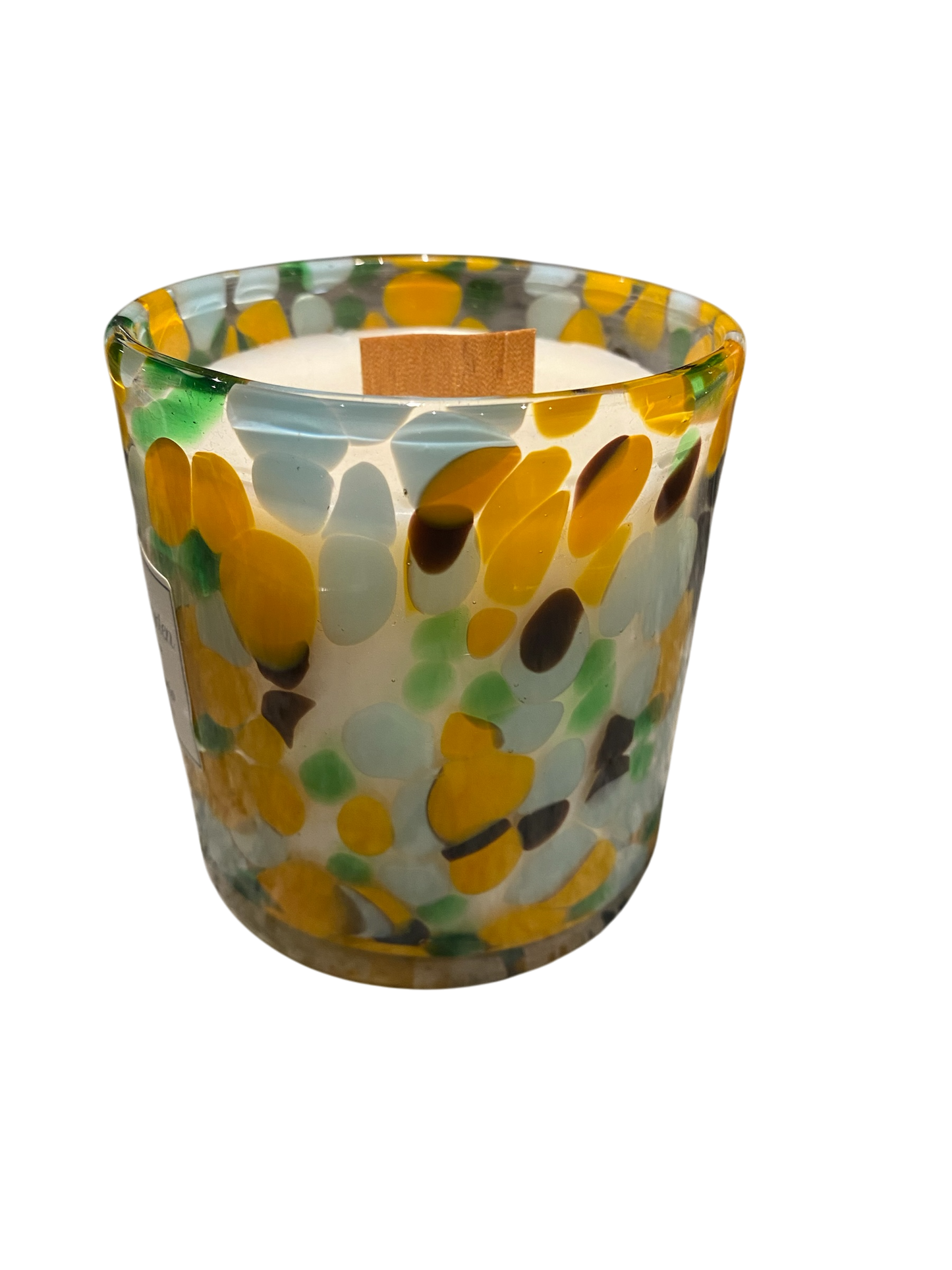 Orange & Blue Dapple Candle