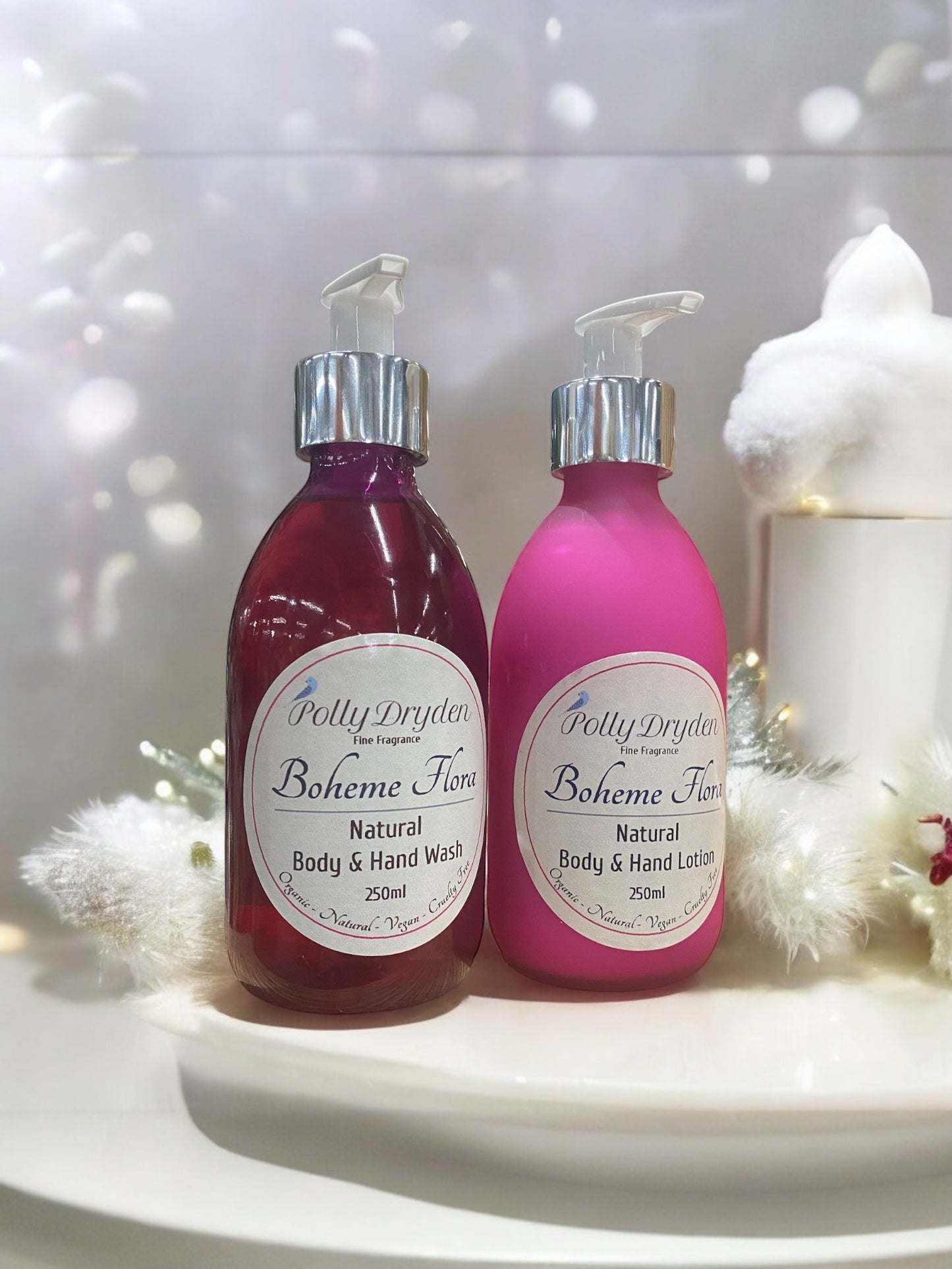 Natural Body and Hand Lotion & Wash Set