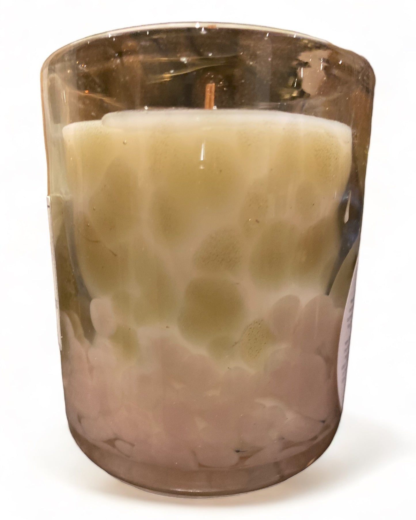 Pink & Gold Dapple Candle