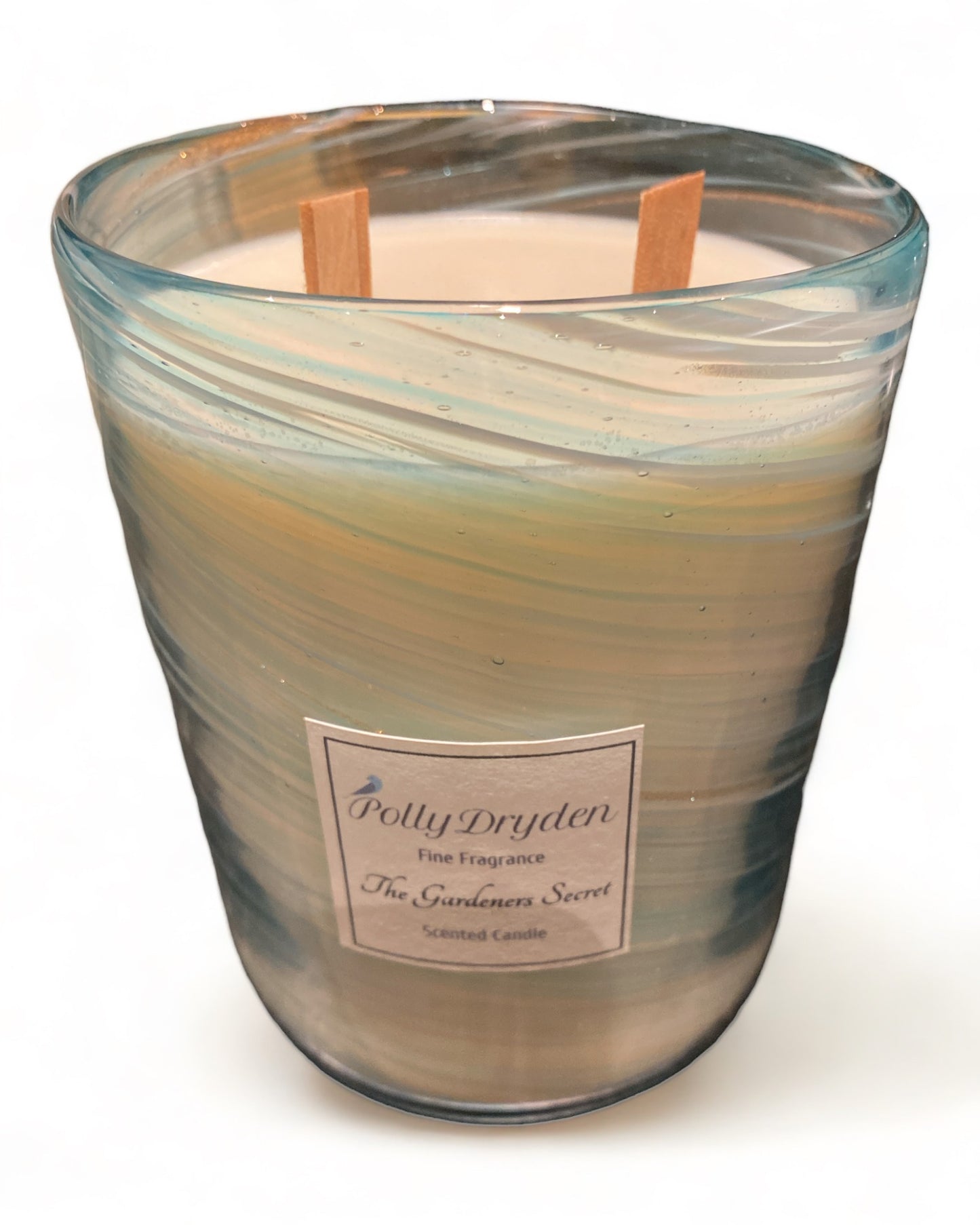 Blue Zebra Candle