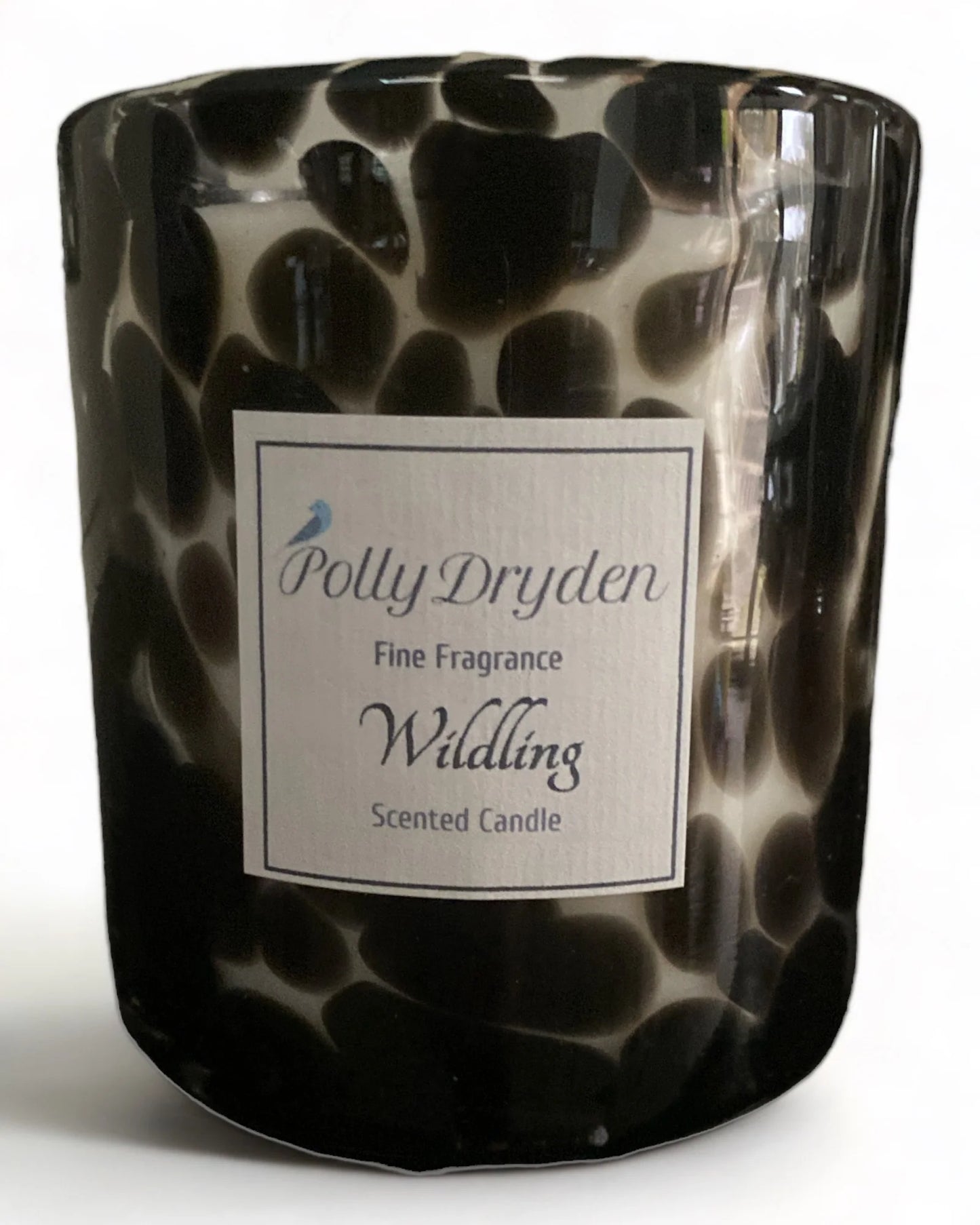 Large Black Dapple Candle