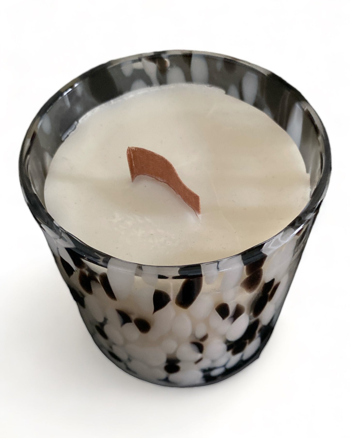 Black & White Dapple Candle