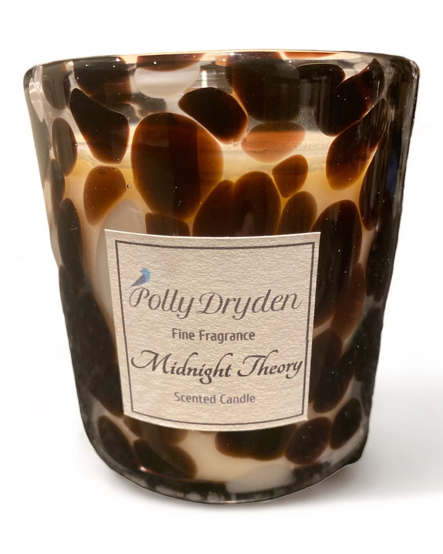 Large Black Dapple Candle