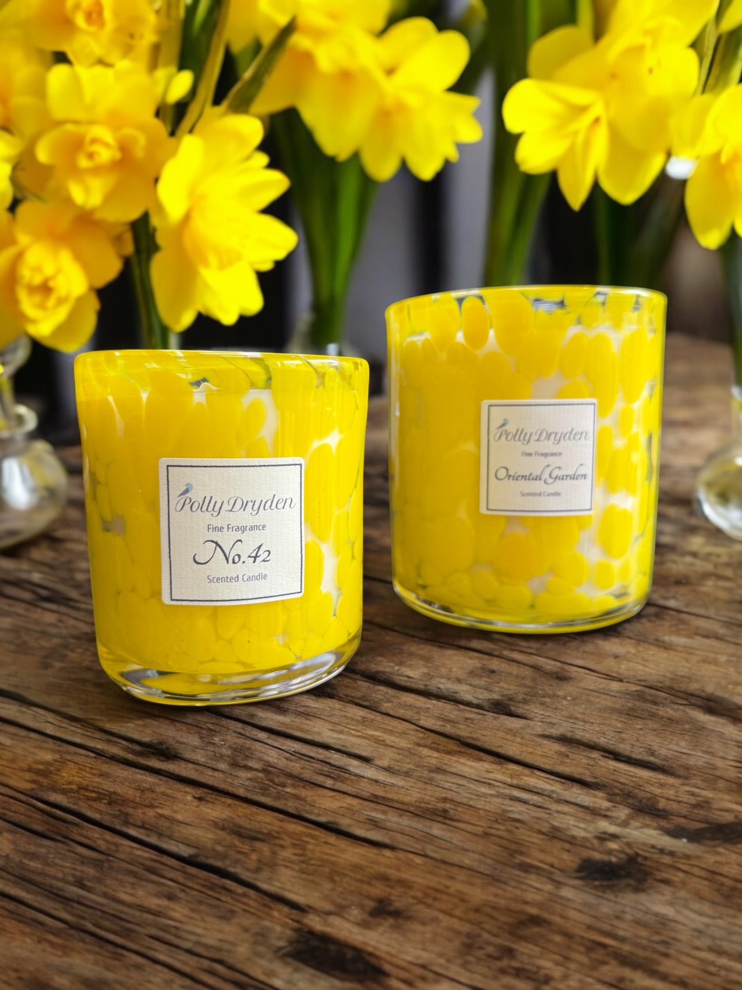NEW!!! Yellow Dapple Candle
