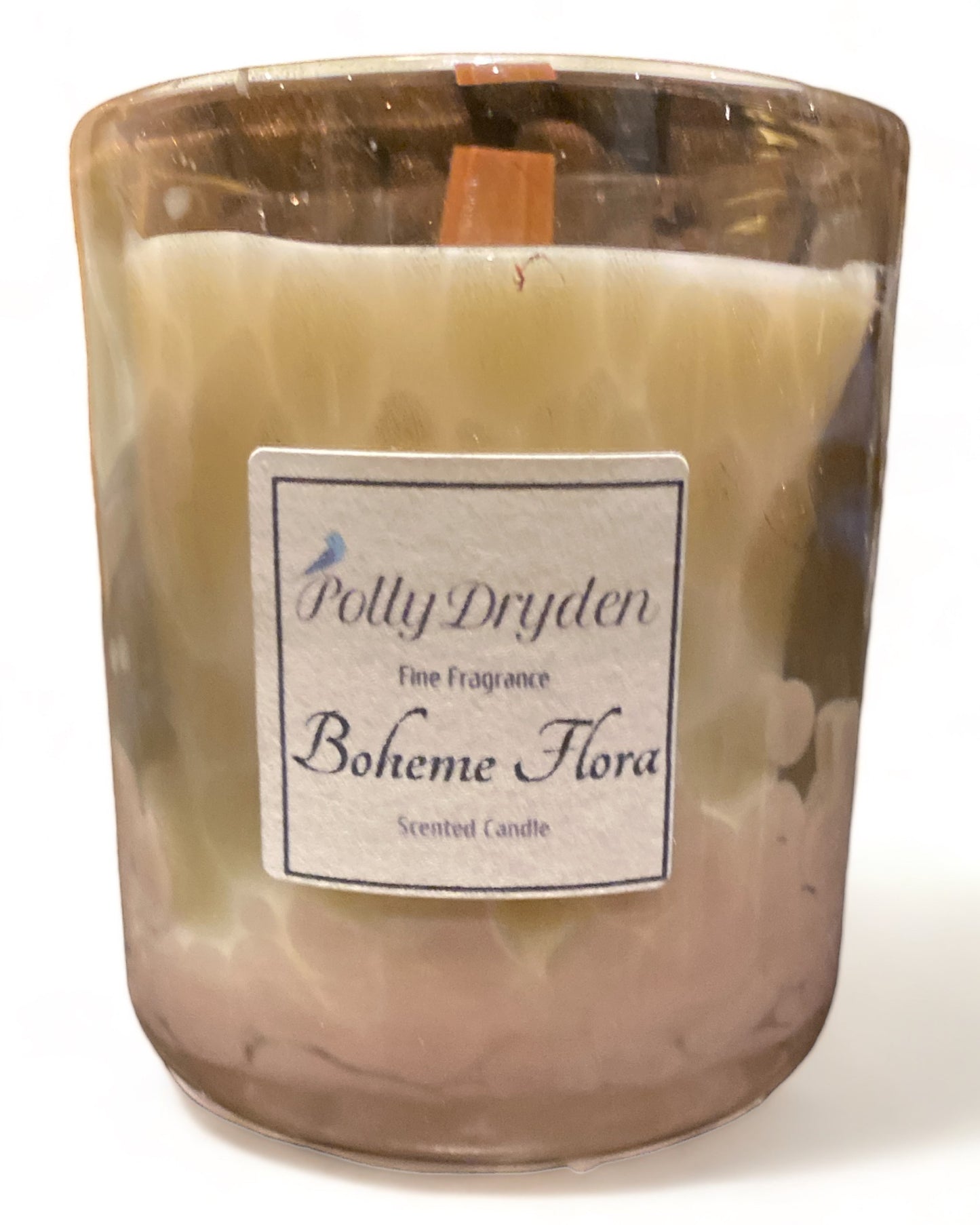 Pink & Gold Dapple Candle