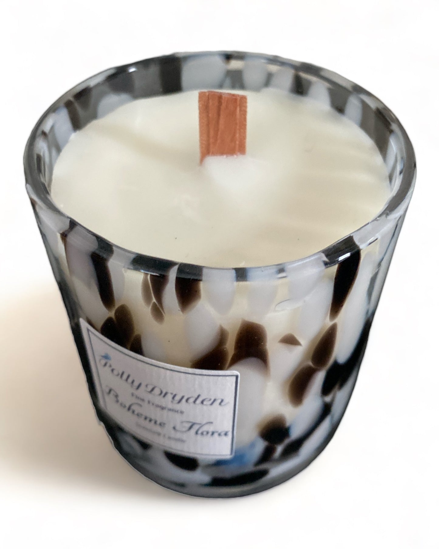 Black & White Dapple Candle