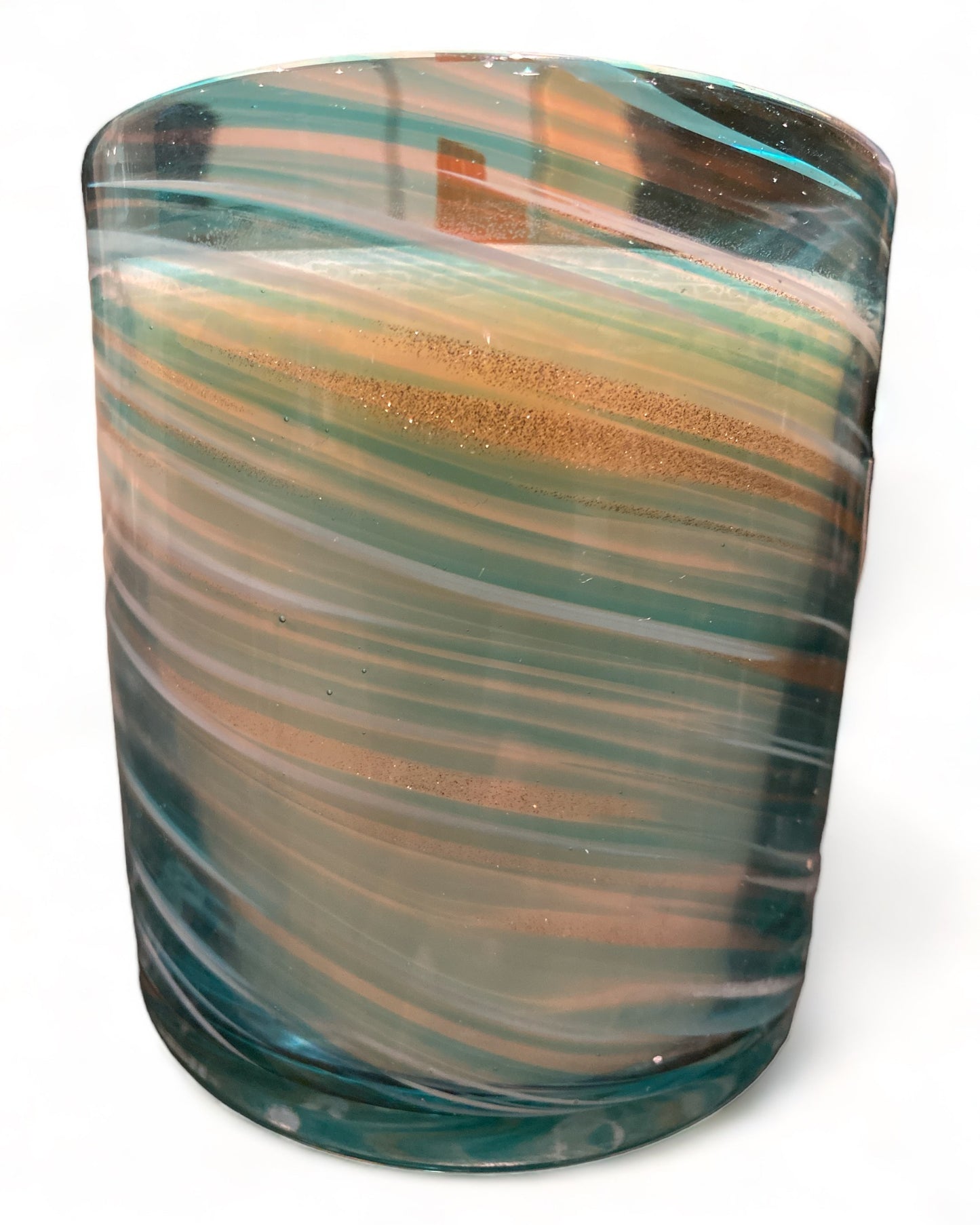 Blue Zebra Candle