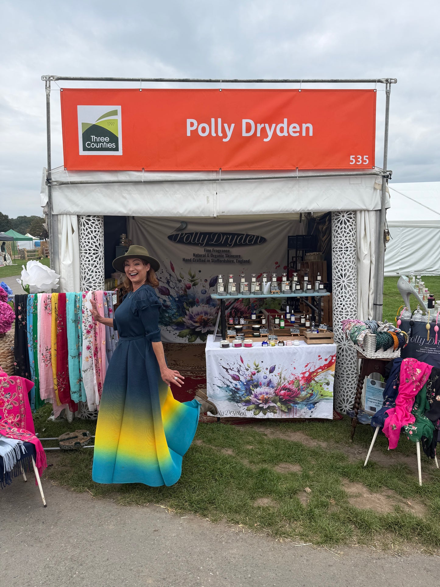 POLLY DRYDEN SPRAY PAINT DRESS - NEW