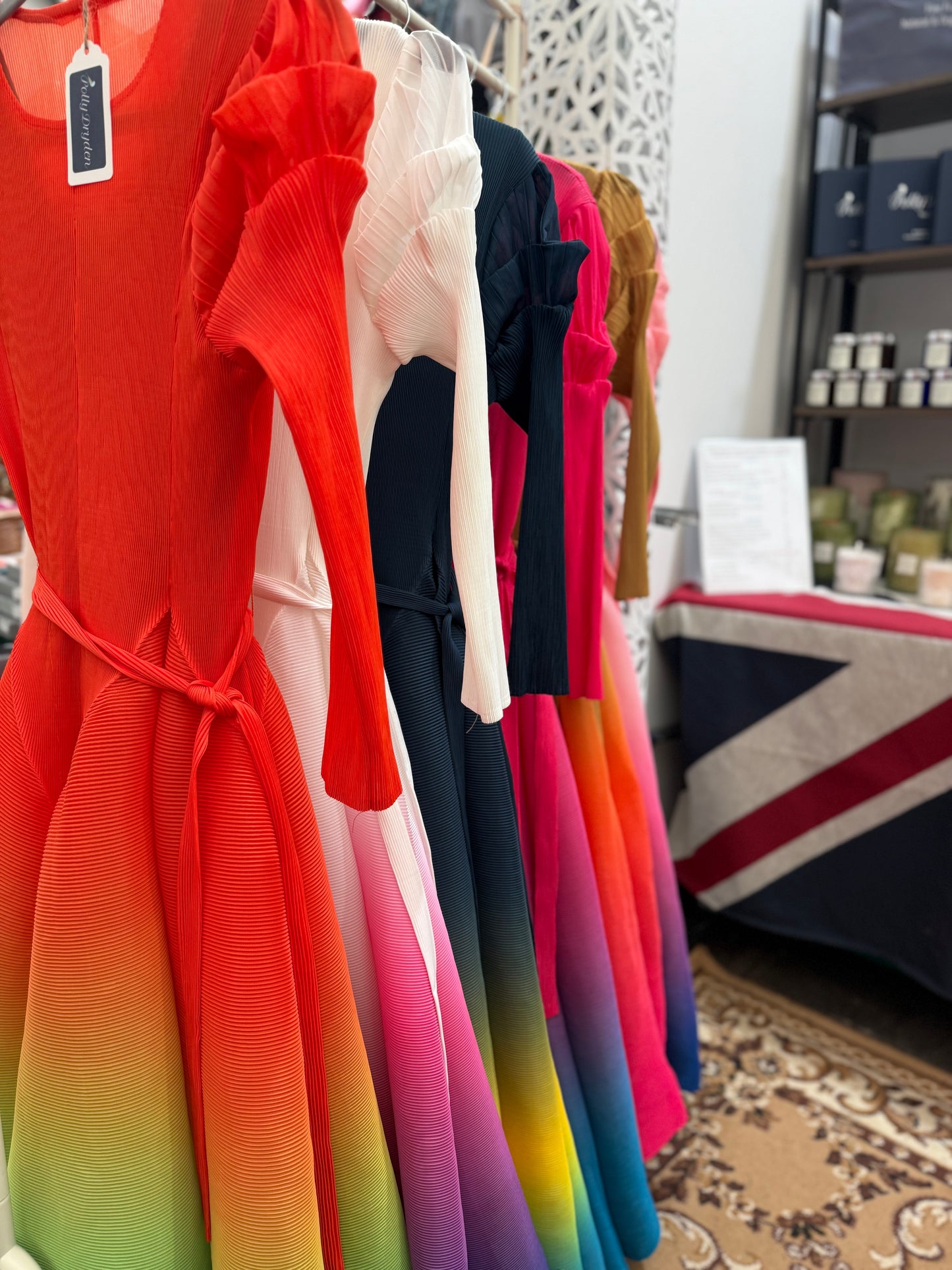 POLLY DRYDEN SPRAY PAINT DRESS - NEW