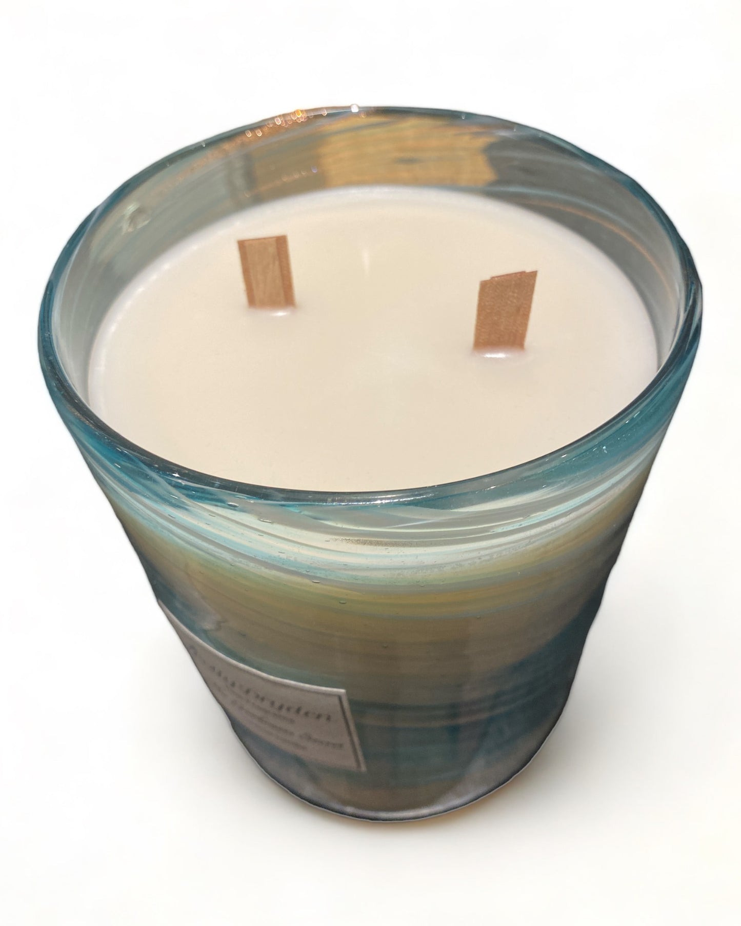 Blue Zebra Candle