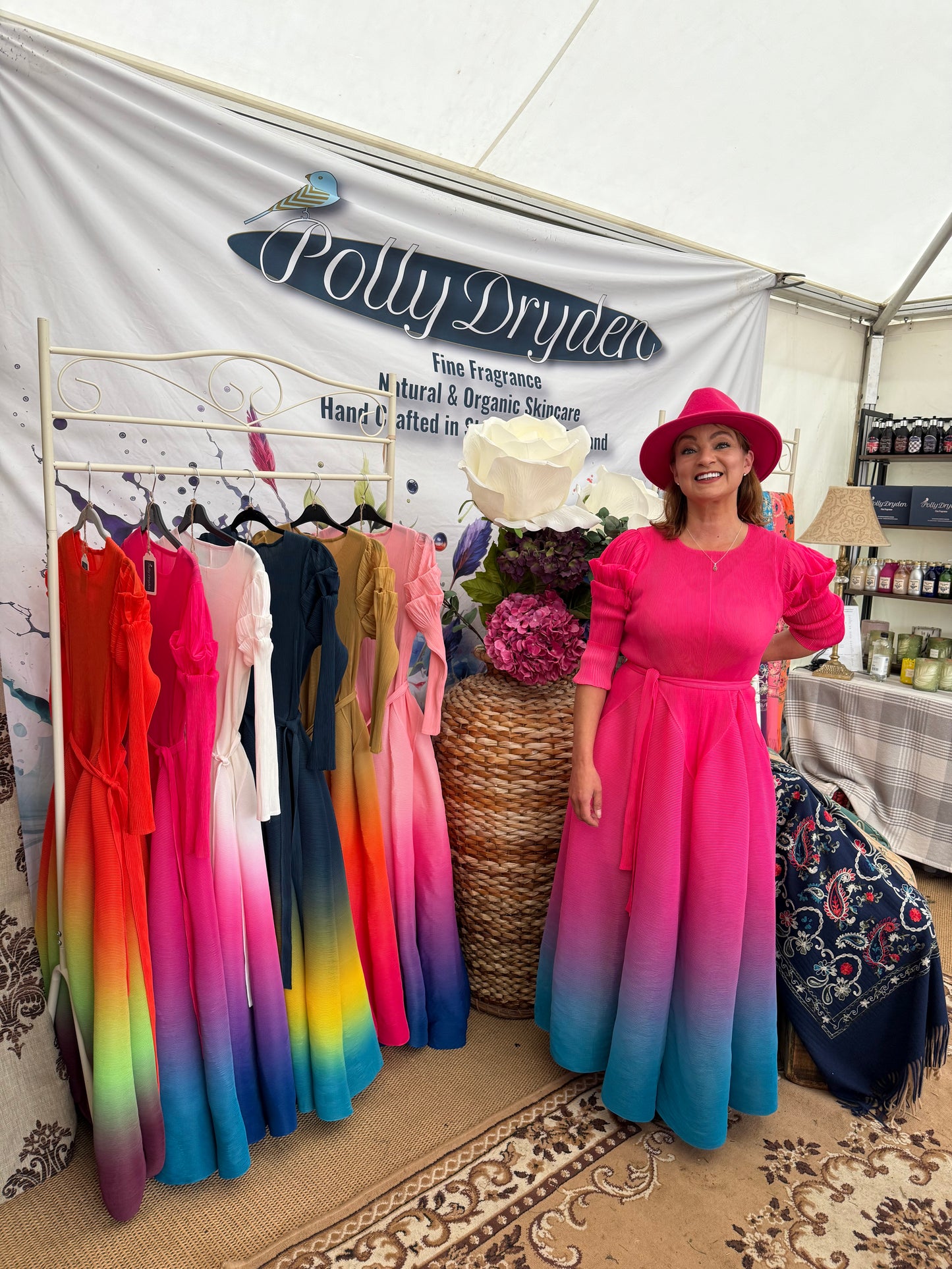 POLLY DRYDEN SPRAY PAINT DRESS - NEW